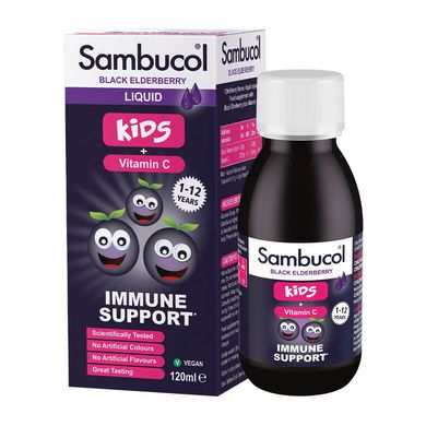 Black Elderberry Liquid For Kids + Vitamin C 120 ml