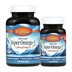 Super Omega 3 1,200 mg wild caught 100+30 soft gels