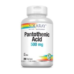 Pantothenic Acid 500 mg 250 veg caps
