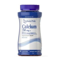 Calcium 750 mg + D 37,5 mcg 90 gummies