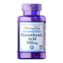 Pantothenic Acid 500 mg 100 caplets