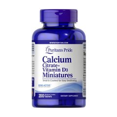 Calcium Citrate + Vitamin D3 Miniatures 200 tab