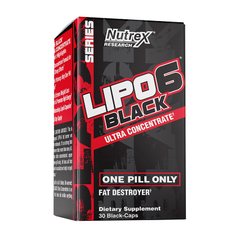 Lipo 6 black Ultra Concentrate 30 black-caps