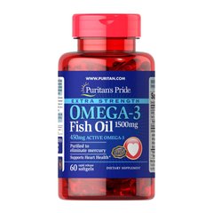 Omega-3 Fish Oil 1500 mg 60 softgels