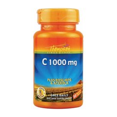 C 1000 mg plus rose hips and acerola 30 veg caps