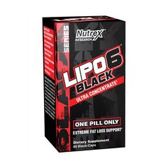 Lipo 6 black Ultra Concentrate 60 black-caps