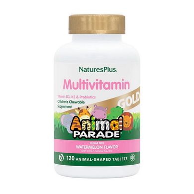 Animal Parade Gold Children's Multi-vitamin & Mineral 120 animal-shaped tabs