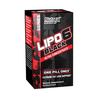Lipo 6 black Ultra Concentrate 60 black-caps