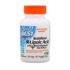 Stabilized R-lipoic Acid 100 mg 60 veg caps