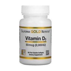 Vitamin D3 50 mcg (2,000 IU) 90 fish gelatin softgels