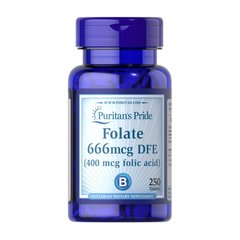 Folate 666 mcg DFE (Folic Acid 400 mcg) 250 tablet