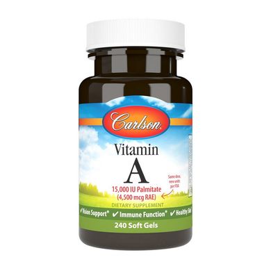 Vitamin A 15,000 IU (4,500 mcg RAE) 240 softgels