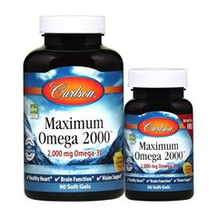 Maximum Omega 2000 mg 90+30 soft gels