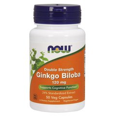 Ginkgo Biloba 120 mg Double Strength 50 veg caps