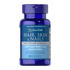 Hair, Skin & Nails One Per Day Formula 30 softgels