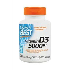 Vitamin D3 5000 IU 180 softgels