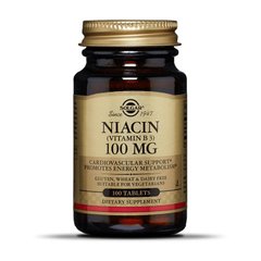 Niacin 100 mg 100 tabs