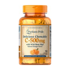 Chewable Vitamin C-500 mg with Wild Rose Hips 90 chewable tab