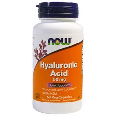 Hyaluronic Acid 50 mg with MSM 60 veg caps