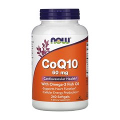 CoQ10 60 mg with Omega-3 240 softgels