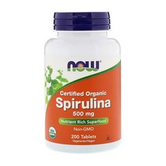 Spirulina 500 mg certified organic 200 tabs