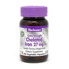 Chelated Iron 27 mg Extra-Strength 90 veg caps