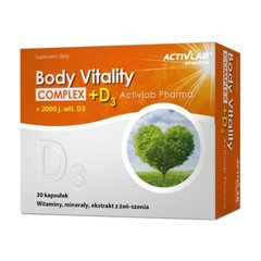 Body Vitality Complex+D3 30 caps