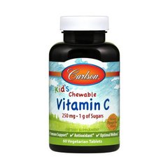 Kid's Chewable Vitamin C 250 mg 1 g of Sugars 60 veg tab