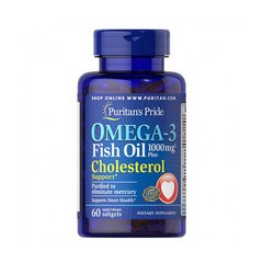 Omega-3 Fish Oil 1000 mg Plus Cholesterol Support 60 softgels