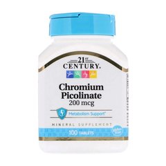Chromium Picolinate 200 mcg 100 tabs