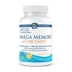 Omega Memory with Curcumin 1000 mg omega-3 + 400 mg curcumin 60 soft gels